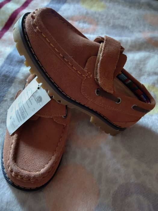 Нові замшеві черевички / туфлі /топсайдери/для хлопчика