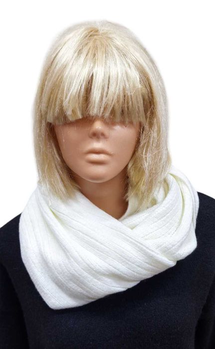 OVS podwójny komin damski tuba jesień / zima biały rozm. uniwersalny