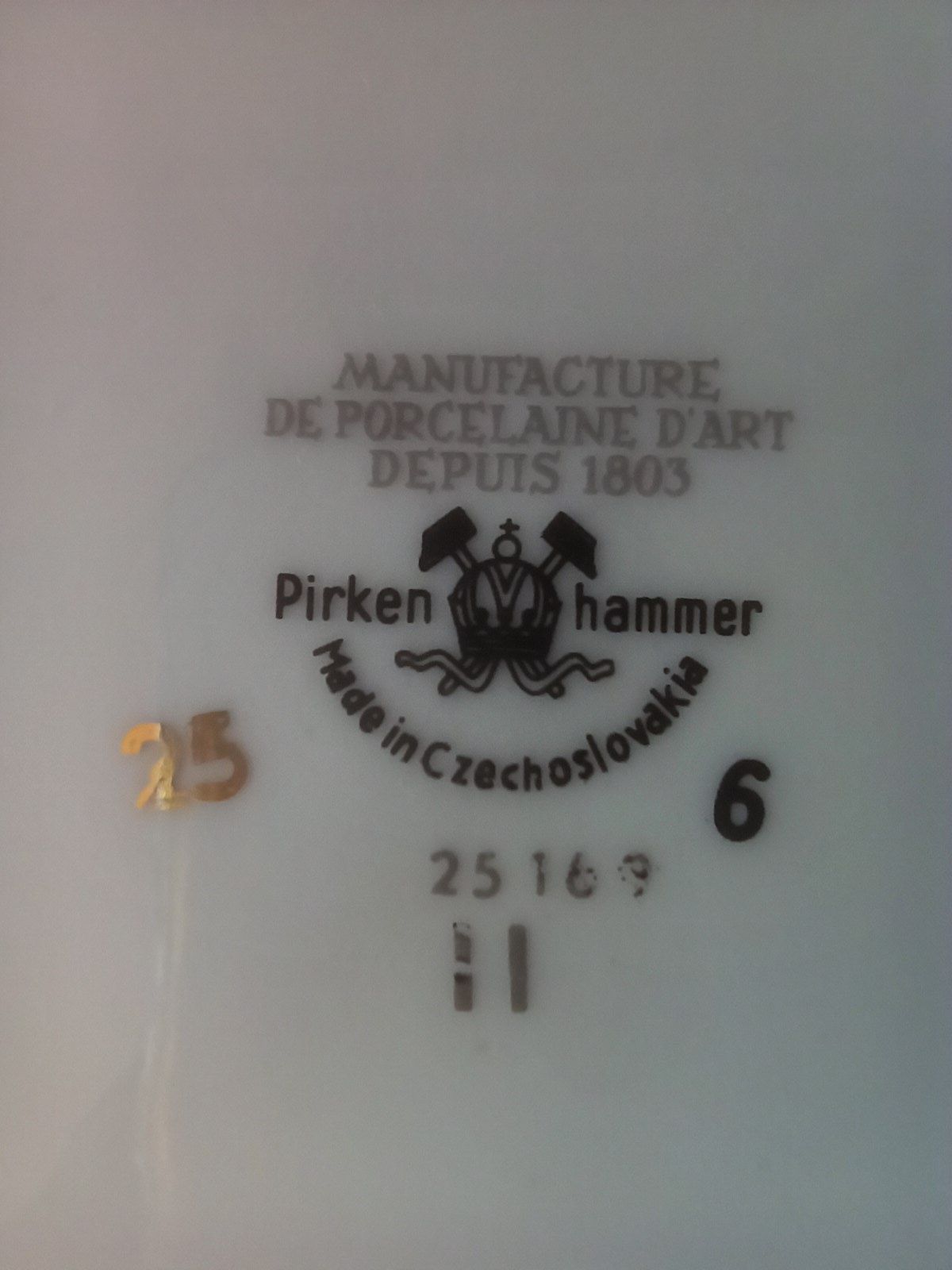 Patera PIRKEN HAMMER Złota Róża Ażurowa Czechosłowacja Brezova