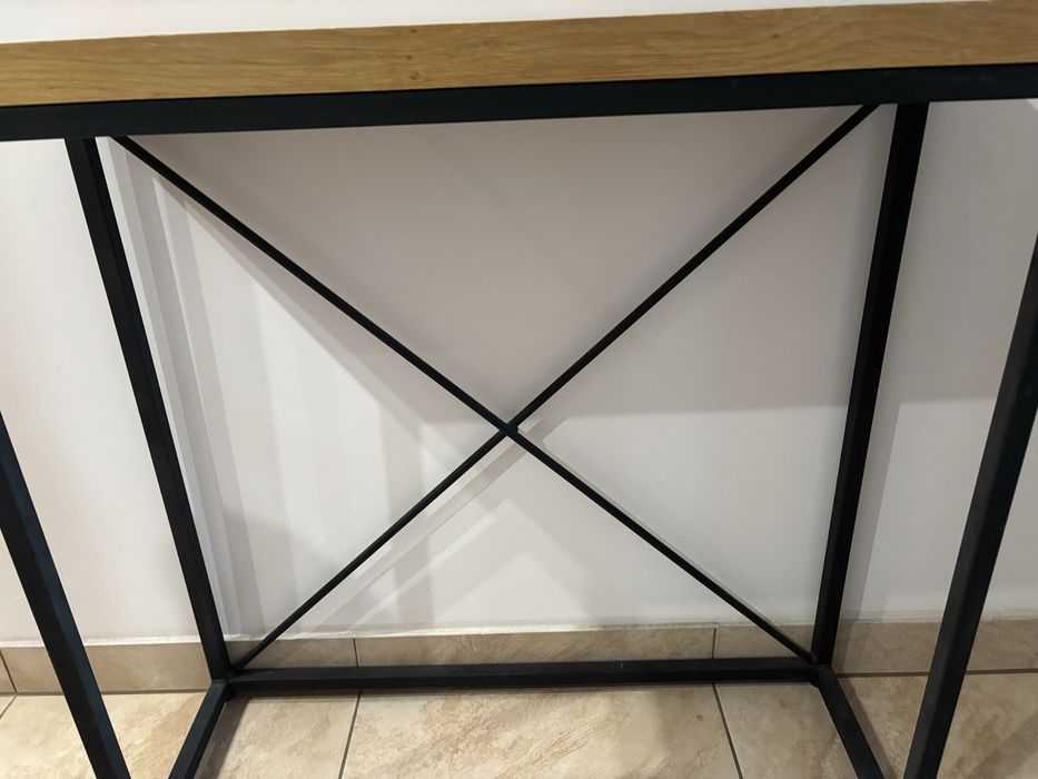 Konsola drewnaniana stylowa w stylu loft