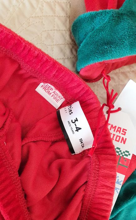 fato elfo 3-4 anos novo