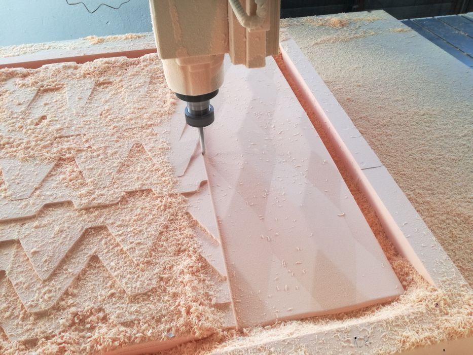 Frezowanie modeli CNC 3D oraz produkcja form - MDF, sklejka, laminat