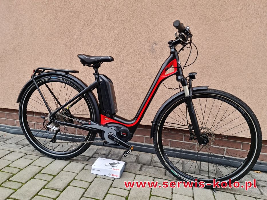 Rower elektryczny damka damski BERGAMONT E-Ville koła 28 SHIMANO XT