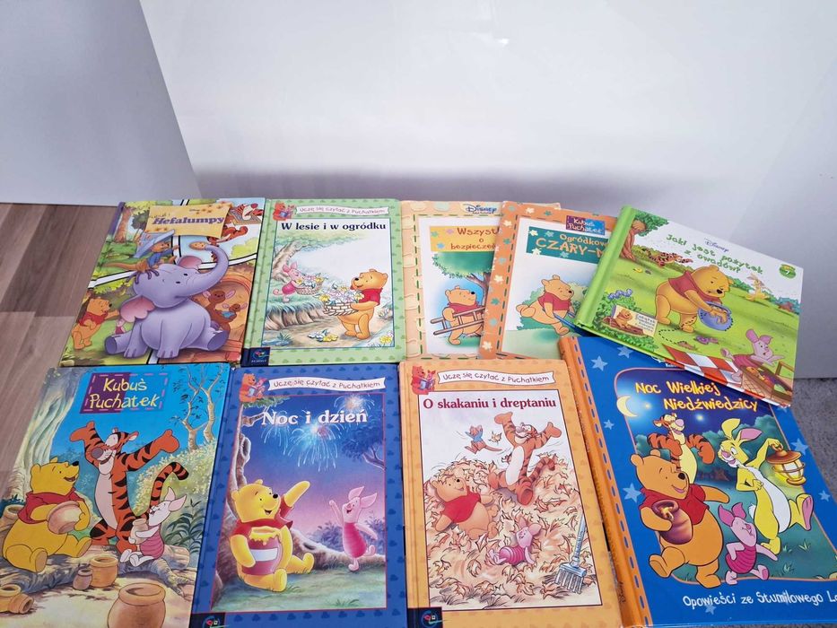 Kubuś Puchatek zestaw 9 książeczek z przygodami Kubusia Puchatka