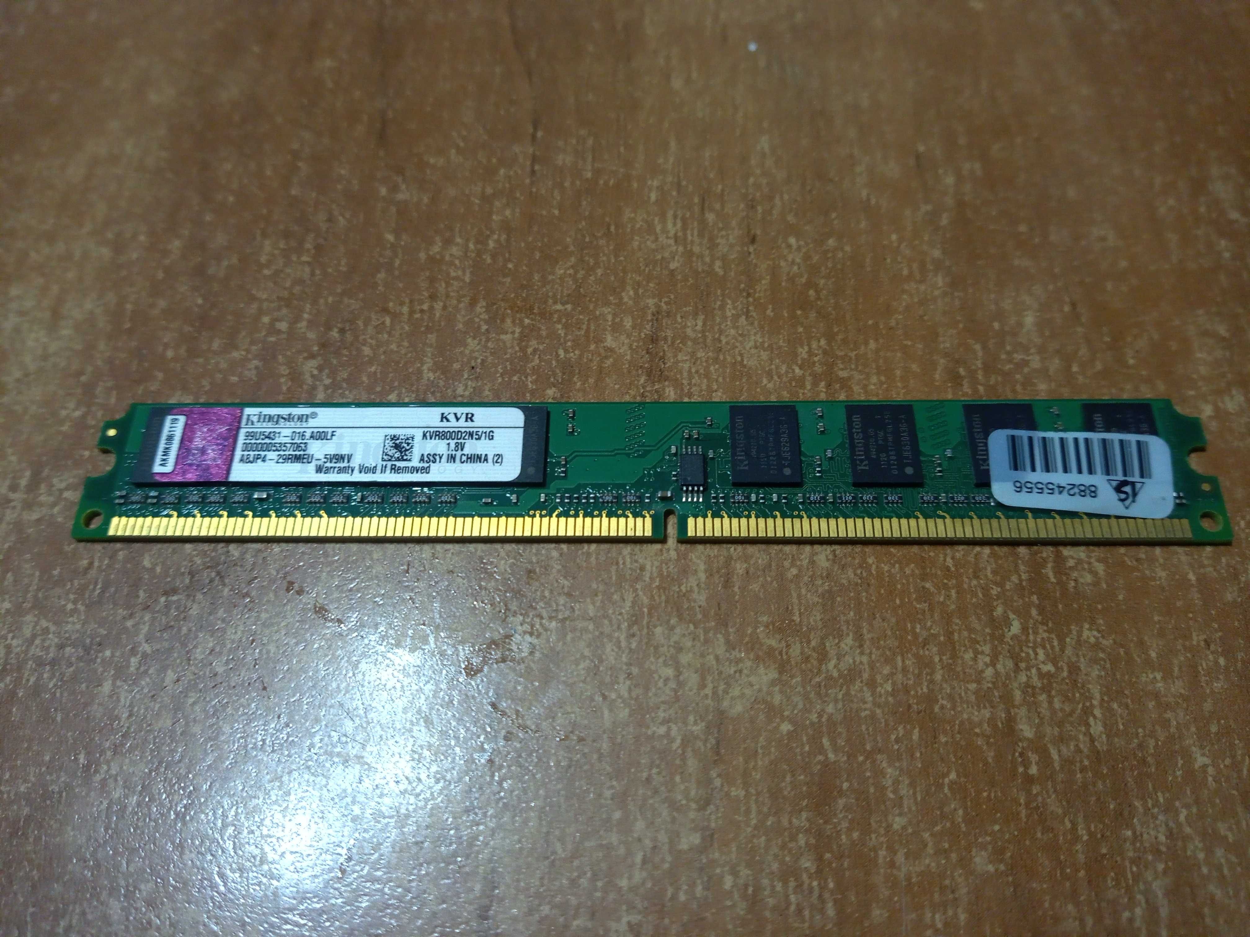 Pamięć Kingston DDR2 1GB 800MHz KVR800D2N5/1G -WYSYŁKA 1 zł-