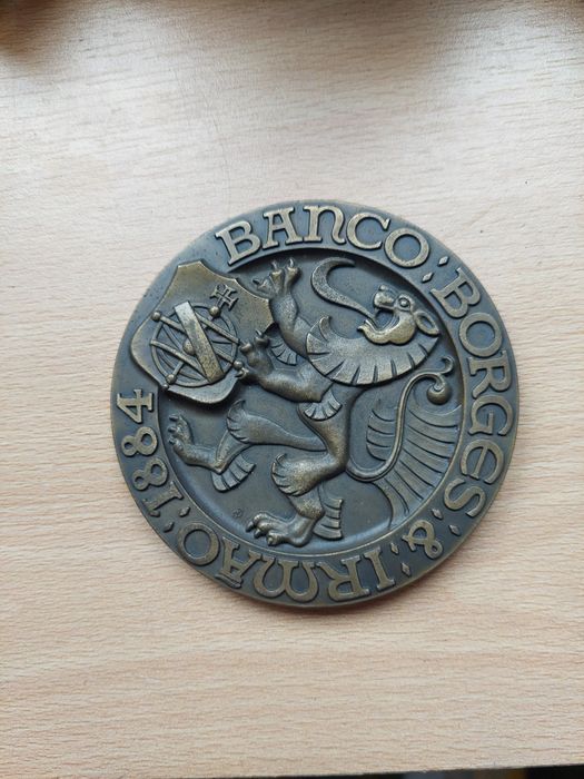 Medalha banco Borges irmao 100 anos