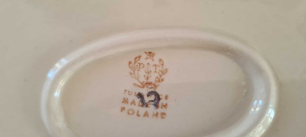 Duży pólmisek talerz porcelana Tułowice
