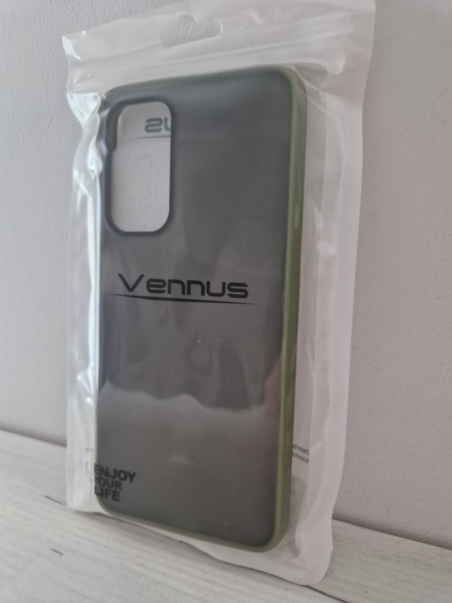 Vennus Color Button Bumper do Xiaomi Mi 10T/Mi 10T Pro 5G Oliwkowy