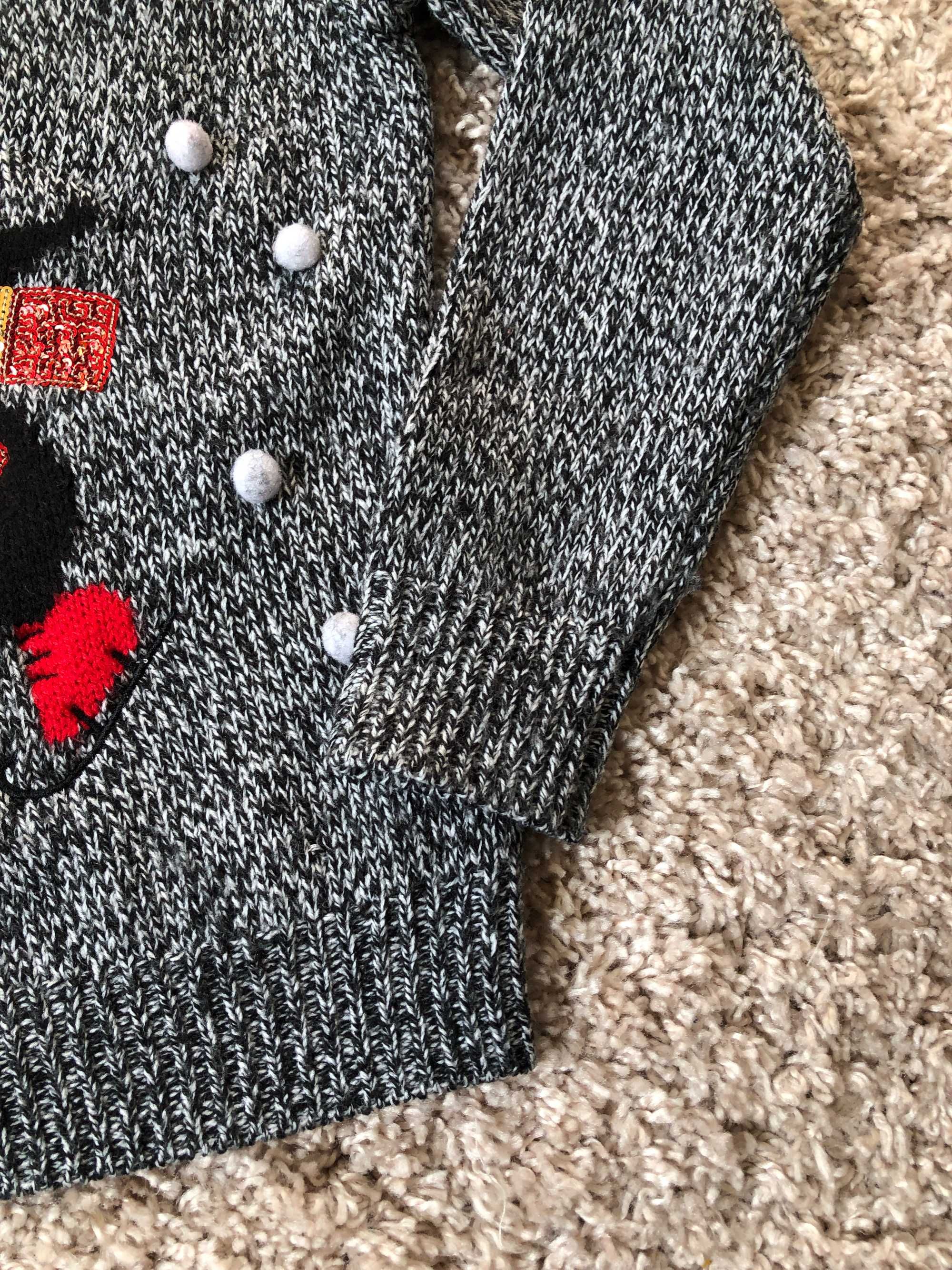 Sweter dziecięcy C&A 134 / 140 świąteczny zimowy pingwin