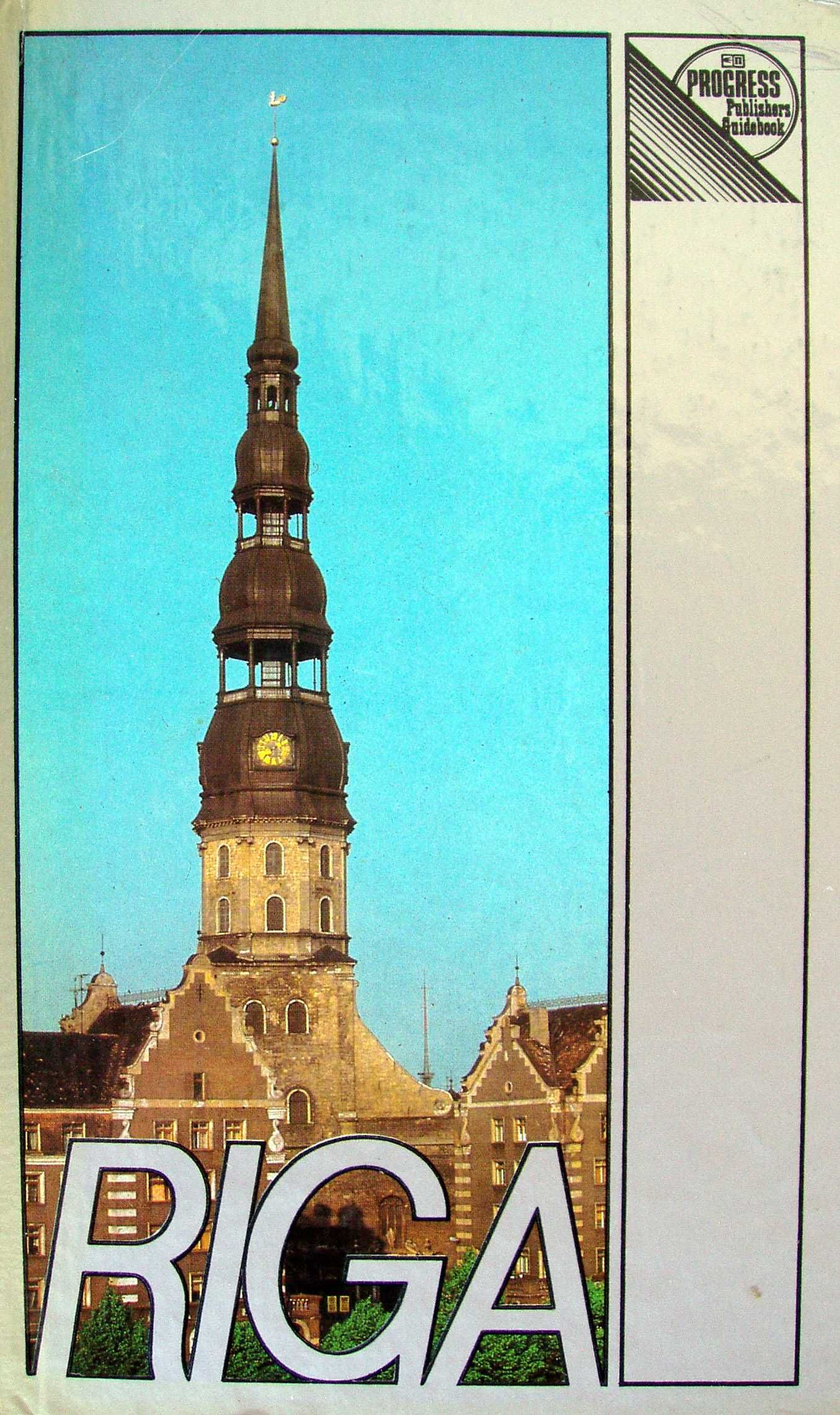 Riga. Przewodnik po Rydze w j. angielskim. Plan miasta