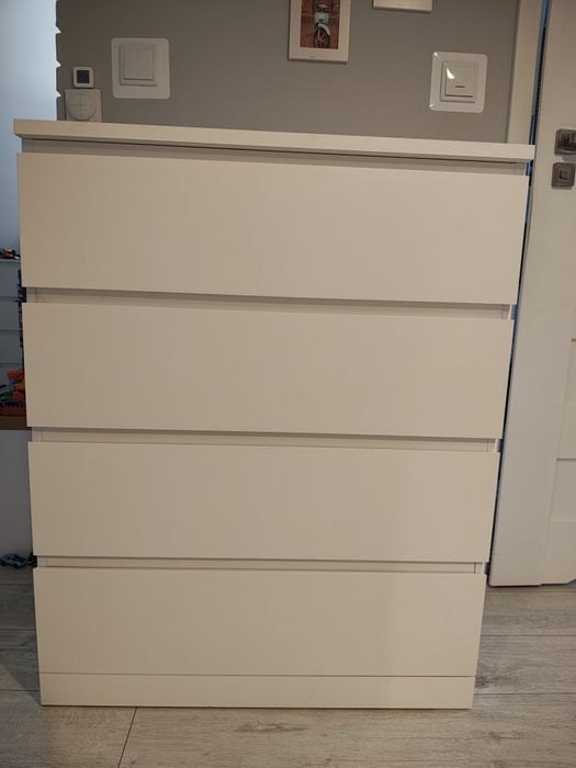 Malm IKEA komoda 4 szuflady biała
