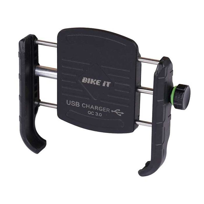 Suporte telemóvel com carregador rápido smartphone mota moto