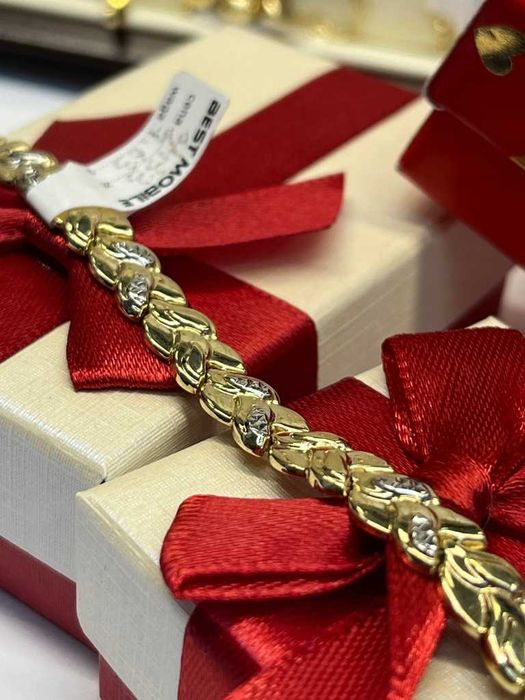 PIĘKNA ZŁOTA bransoletka W.7,63g P.585 DŁ.19,5cm Best Mobile Lombard