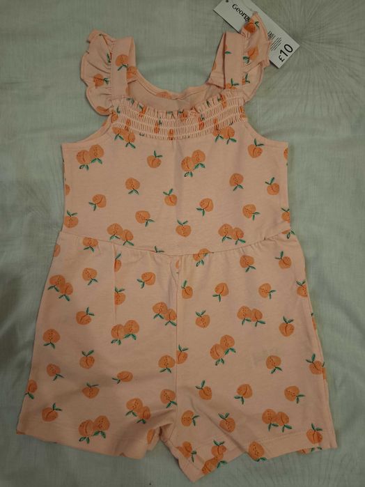Літній костюм, футболка, шорти р.98 на дівчинку George Англія нові