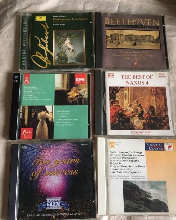 Schubert Mocart. Chopin zestaw CD muzyka klasyczna