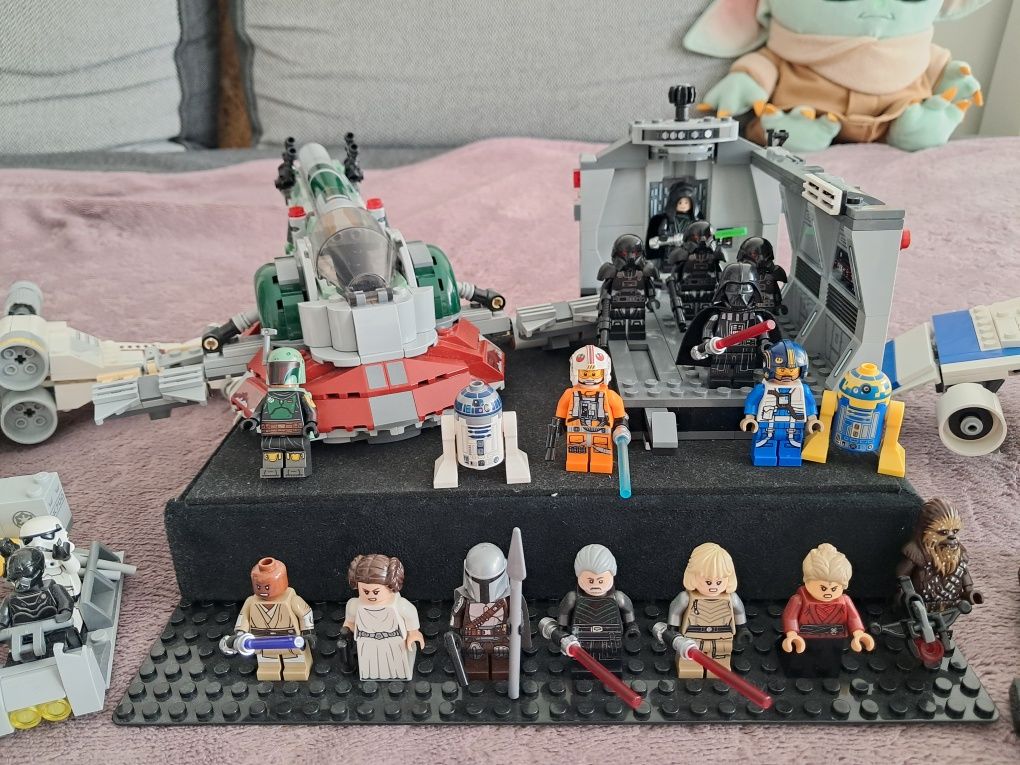 Lego Star Wars zestaw X-Wing E-wing Boba Fett Darth Vader Mandalorian