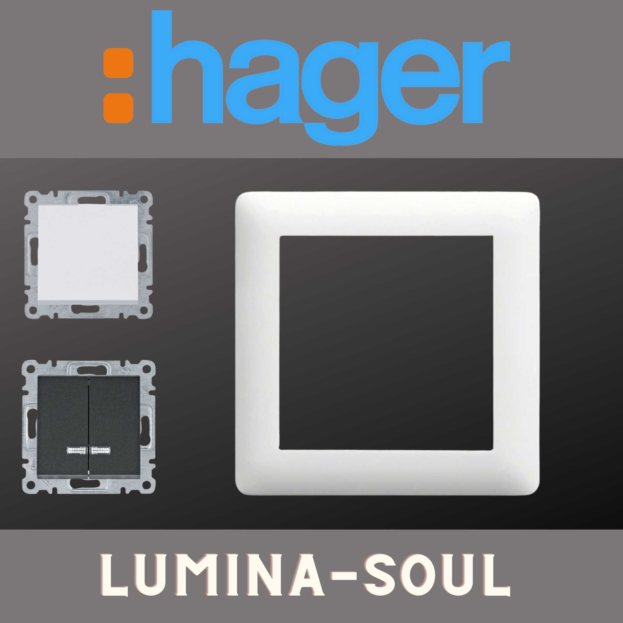 ШОК цена!!!  Электрофурнитура Hager, розетки, выключатели