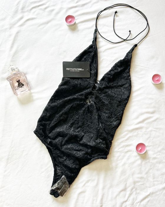 Чорне мереживне боді від PLT