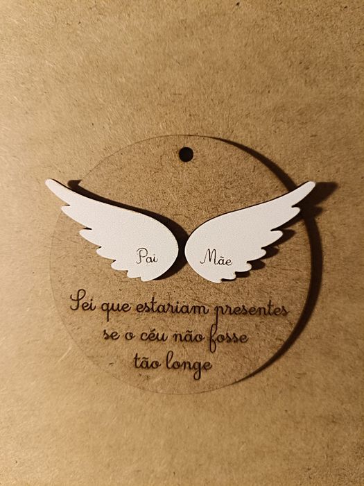 Enfeite memorial de Natal Pai e Mãe que partiram