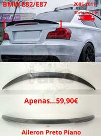 Aileron BMW E82 E87 preto piano