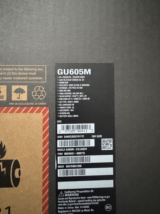 Ноутбук Asus Rog Zephyrus I9 Rtx4070