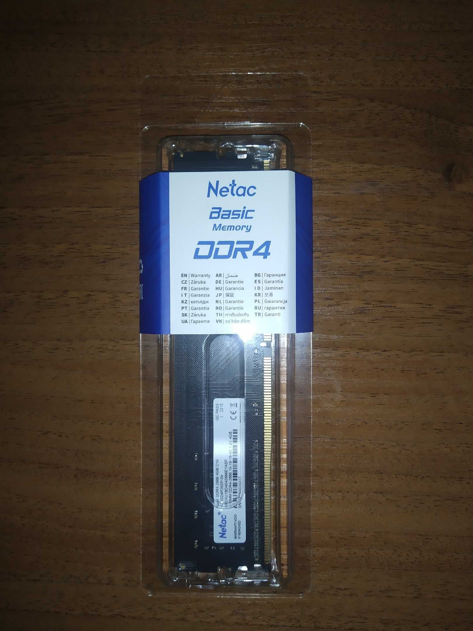 Оперативная память Netac 4 GB DDR4 (ОЗУ)