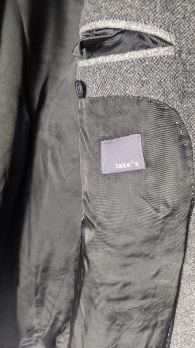 Wełniany męski płaszcz Jake*s XL Ramazotti klasyczny długi wełna