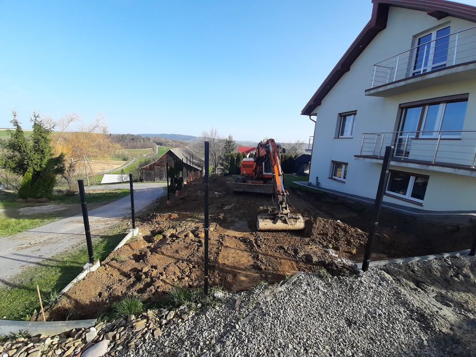 Prace ziemne wyburzenia plantowanie utwardzenie terenu młot