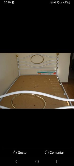 Cama casal usado sem estrado e sem colchão