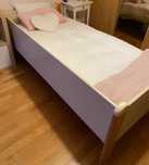 Cama individual com barra lateral