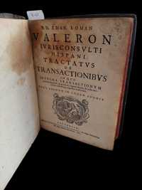 Livro - Valeron iuris consulti Hispani tractatus de transactionibus
