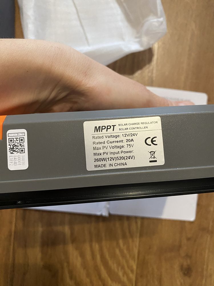 PowMR MPPT Контроллер заряда солнечной панели ЖК-дисплей 20А 12v 24v