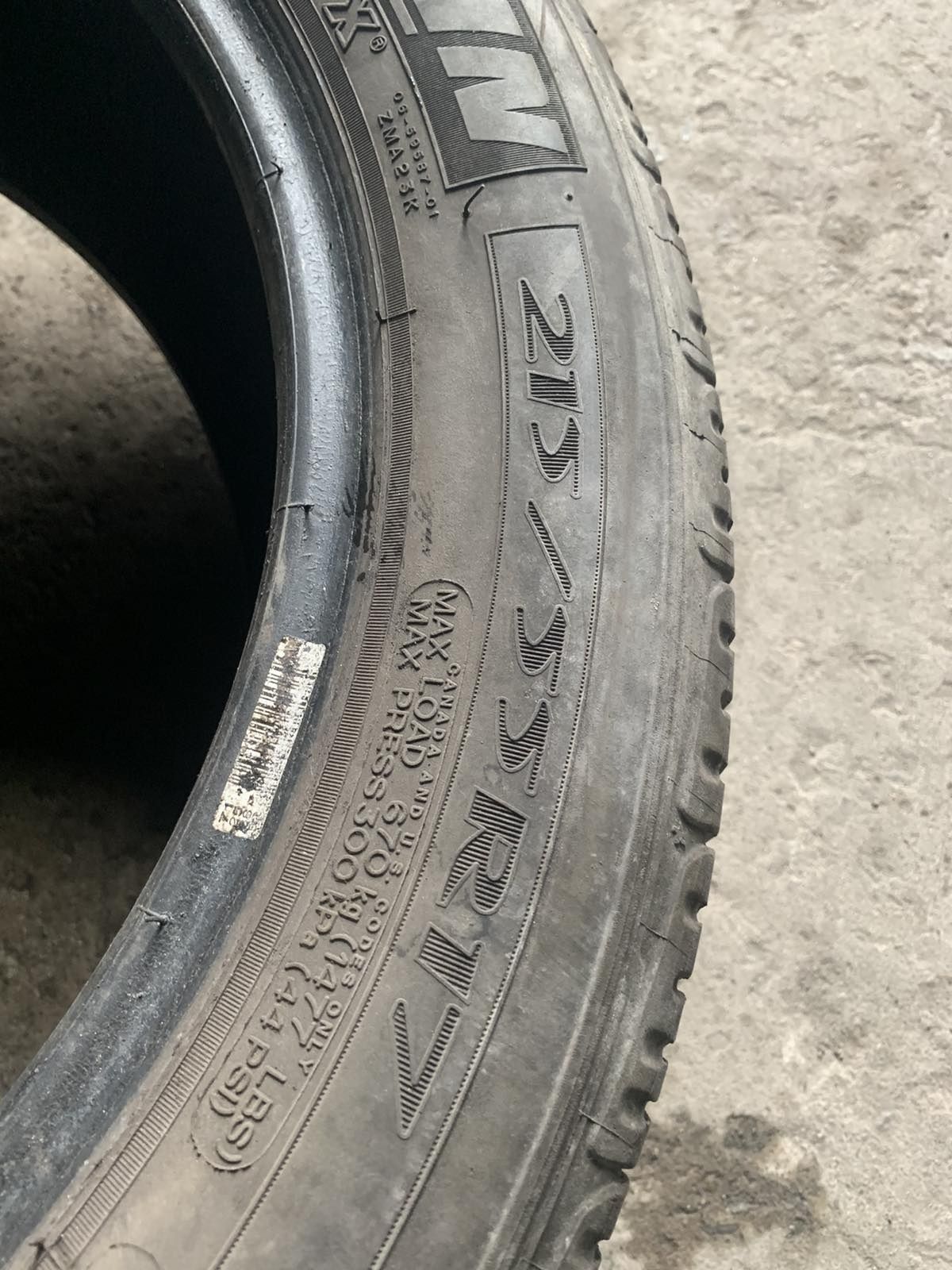 215.55.17 Michelin 1шт лето БУ склад шины резина из Европы 55 R17