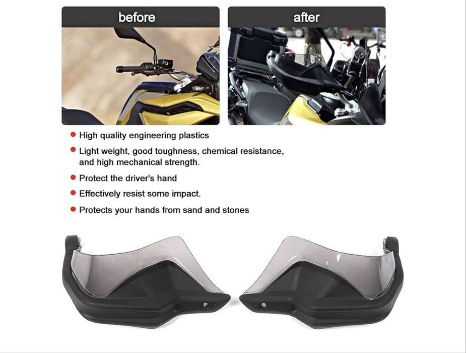 Proteção de mãos Gdreye com suporte de montagem