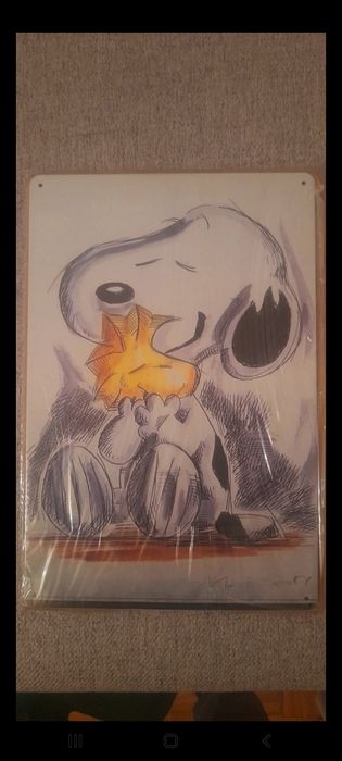 Placa metal Snoopy
