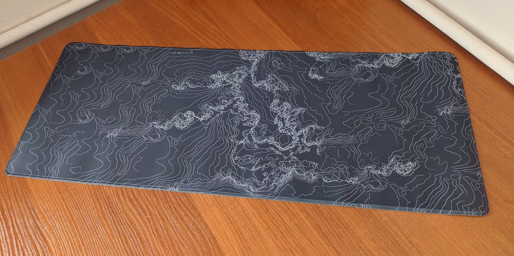 Килимок для мишки та клавіатури 780x300мм Абстракція чорна коврик