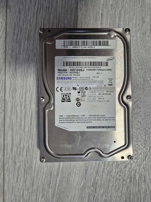 1TB жорсткий диск для ПК SATA3\7200RPM\3.5" Samsung\Seagate