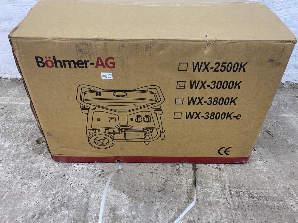 Новий Генератор , бензогенератор Bohmer AG 2.7квт мідь оригінал