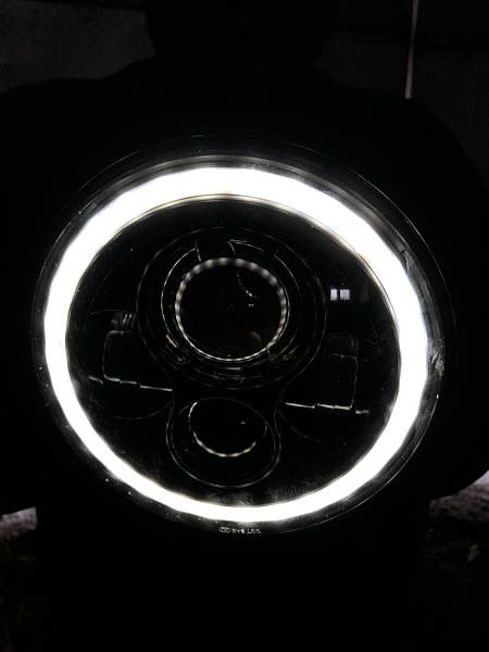 Cветодиодная LED фара Нива УАЗ 469 ВАЗ 2101, 2121 мотоцикл мото 7 дюйм