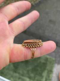 Stary Złoty pierścionek damski próba złota 585 pierścień