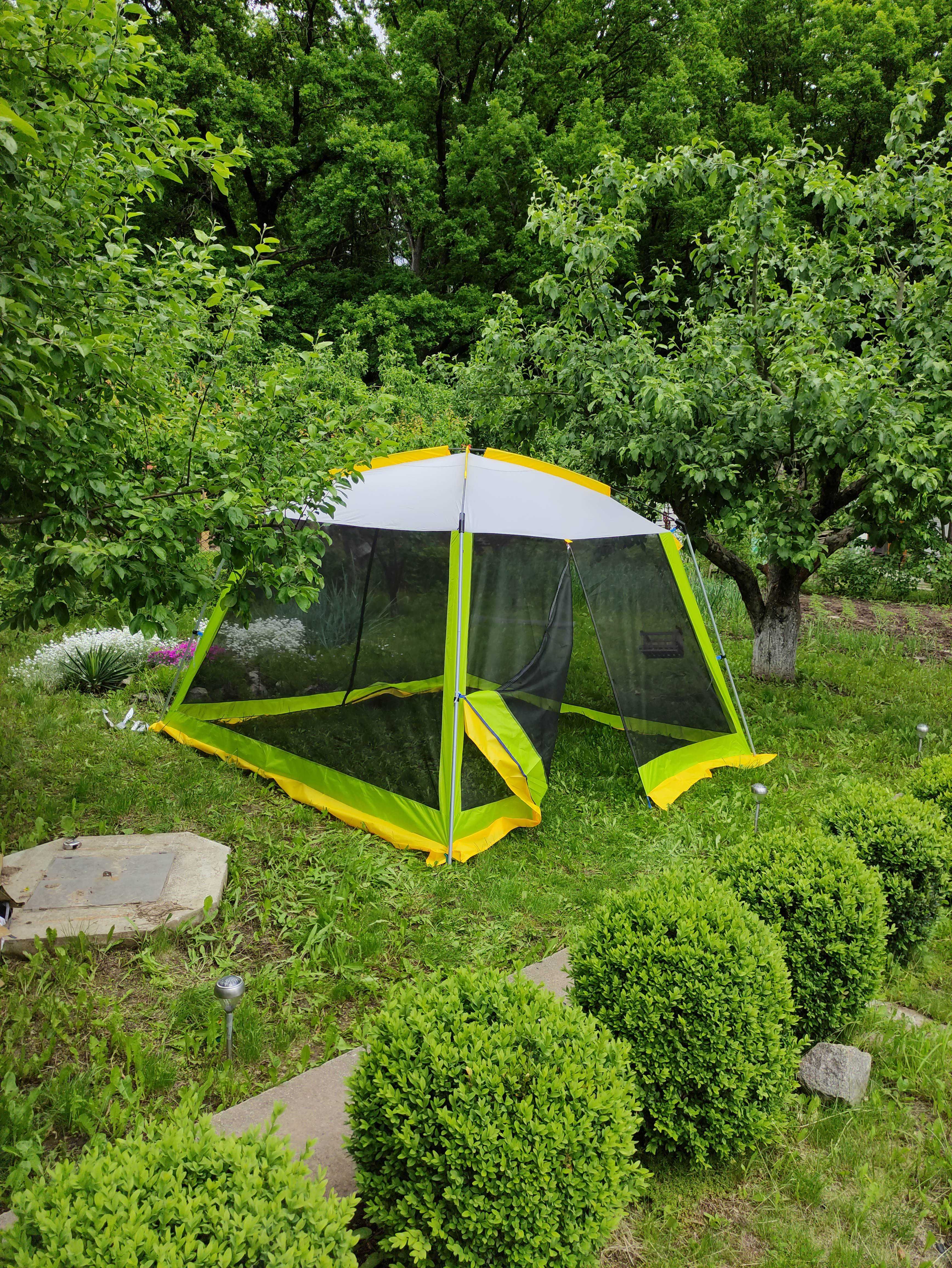 МЕГА палатка с москитной сеткой, беседка в сад, размер 3*3*2,1м