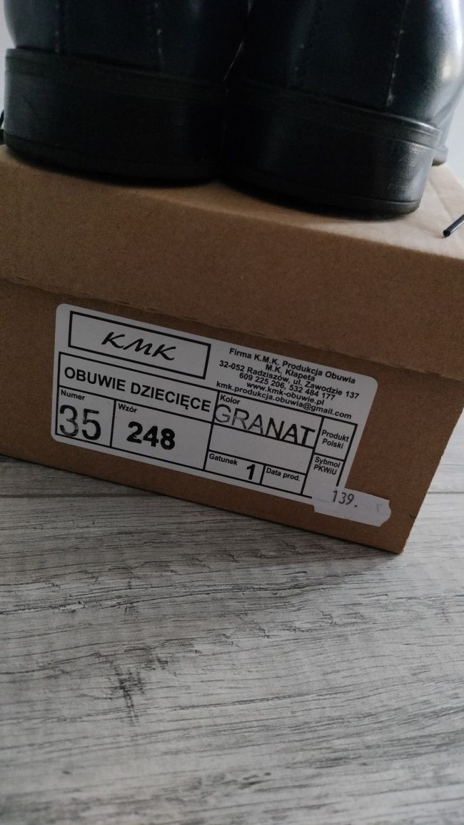 Buty dziecięce do garnituru