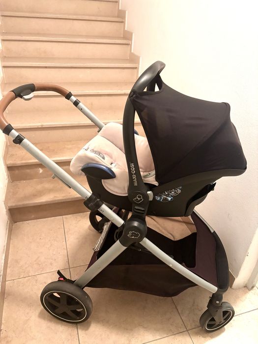 Carrinho trio bebe confort, ovo e cadeira/alcofa