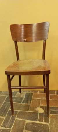 Krzesło drewniane PRL stare krzesło gięte