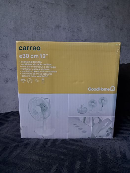 Wentylator biurkowy z oscylacją 30 cm
