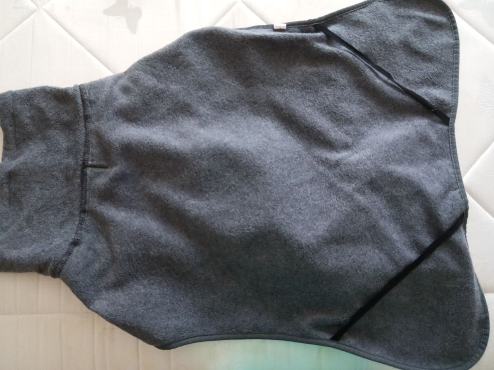 Cão: Capa para chuva com forro quente, tamanho L