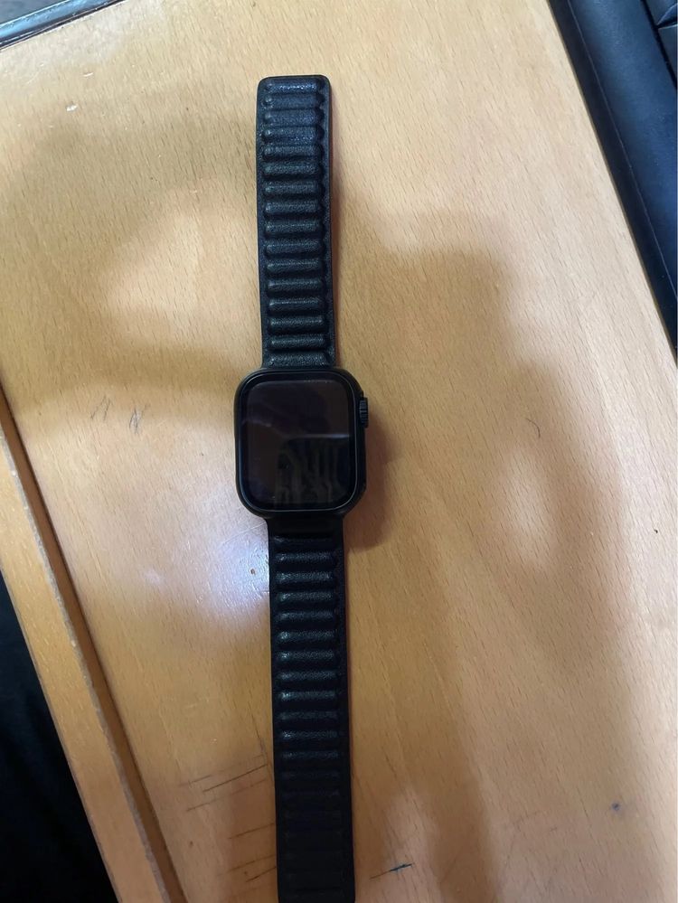 Кожаный ремешок Magnetick Leather для Apple Watch 42/44/45/49 мм