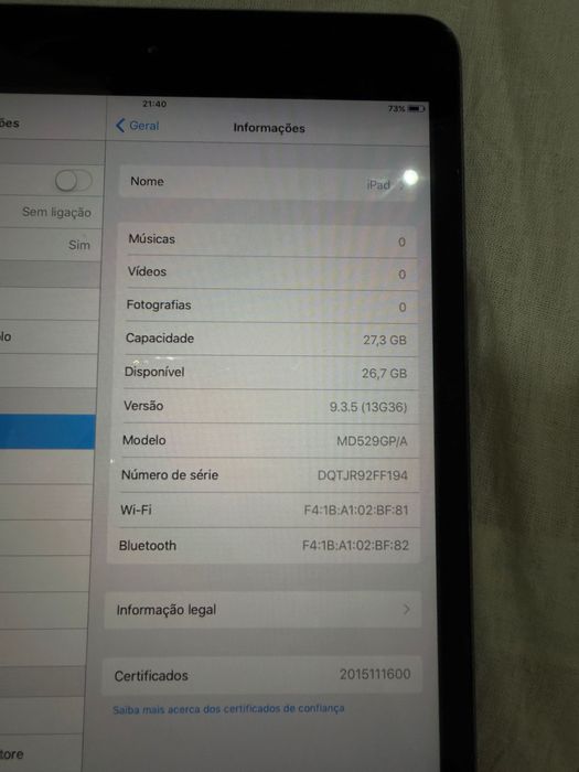 iPad mini A1432, em bom estado