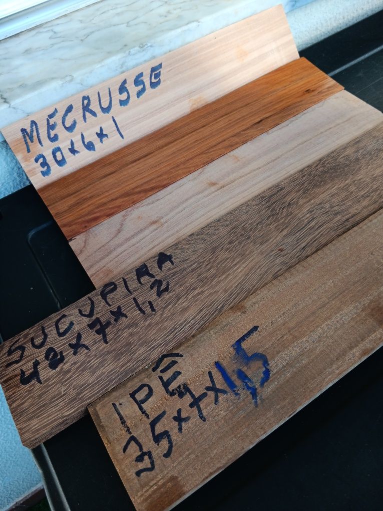 Venda de madeiras exóticas ( de Herança) prontas a aplicar