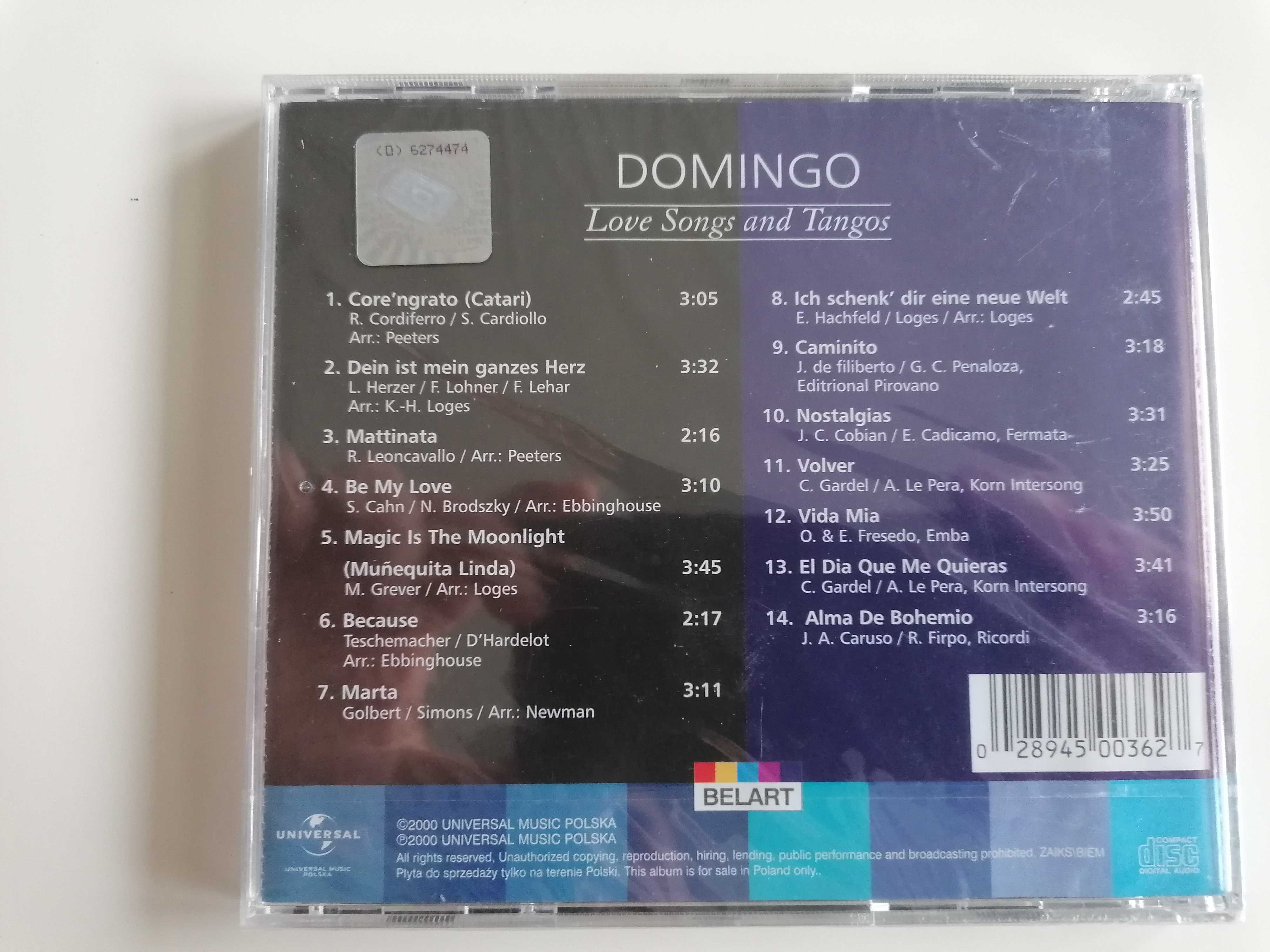 Domino - Love Songs And Tangos płyta cd nowa